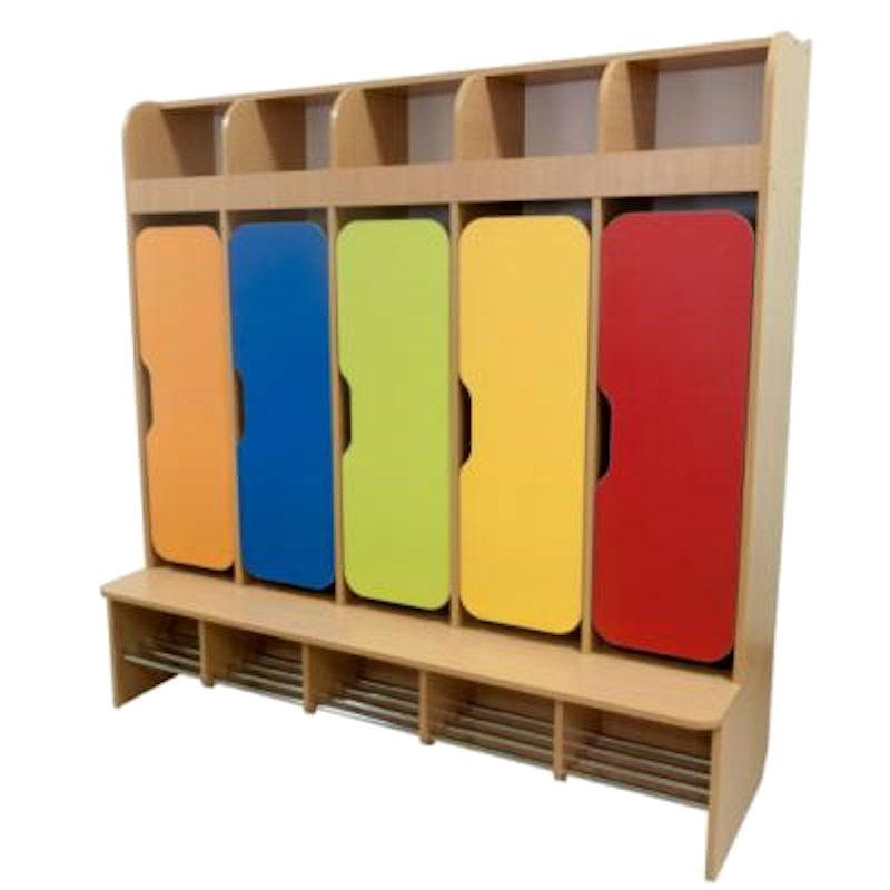 Шафа для роздягальні в дитячому садочку АНШАР ГРУП (32993) 5-секційна